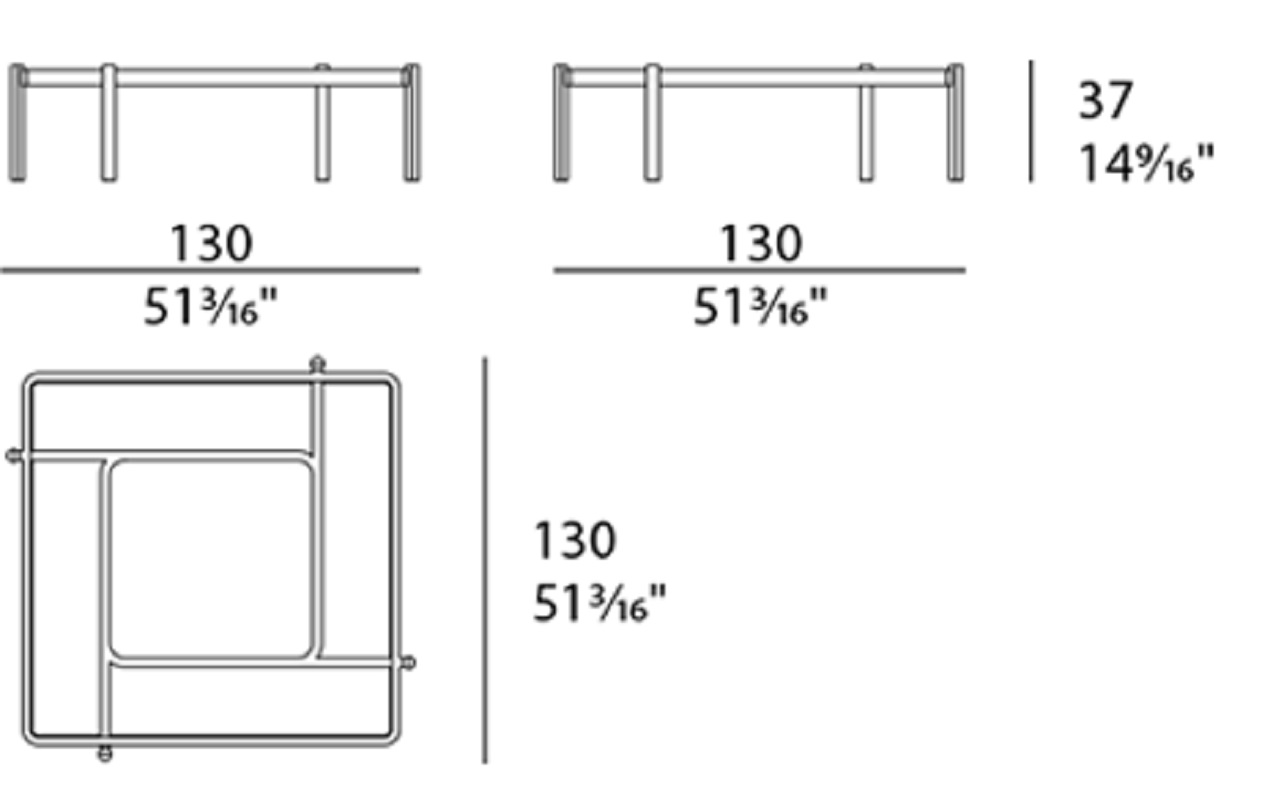 Turri Spa Журнальный столик Vision Coffee Table от Turri Spa