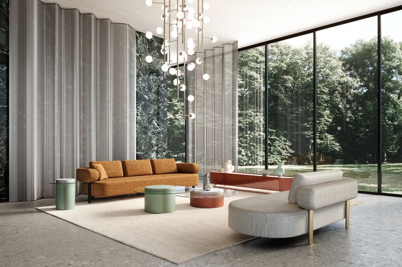 Turri Spa Журнальный столик Roma Cylindrical Side Table от Turri Spa — в интерьере