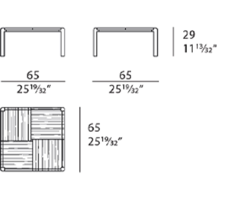 Turri Spa Журнальный столик Ratio Coffee Table от Turri Spa