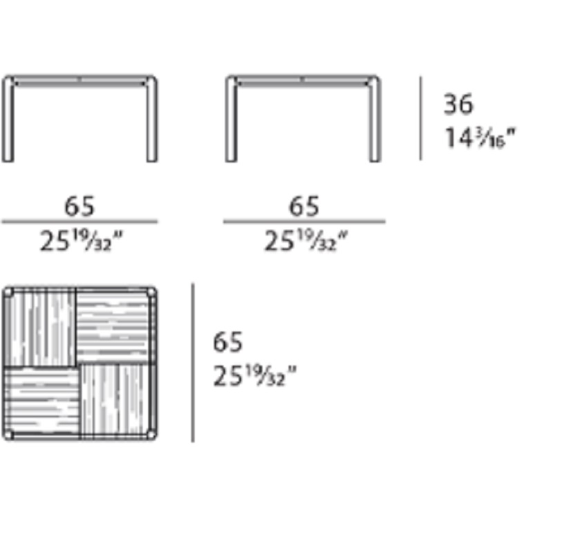 Turri Spa Журнальный столик Ratio Coffee Table от Turri Spa