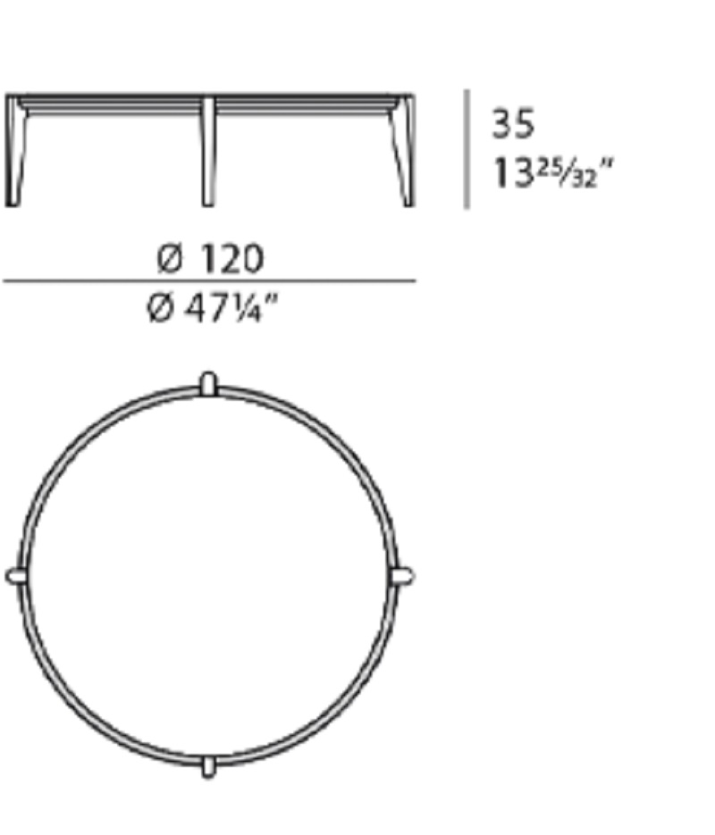 Turri Spa Журнальный столик Kyma Coffee Table от Turri Spa