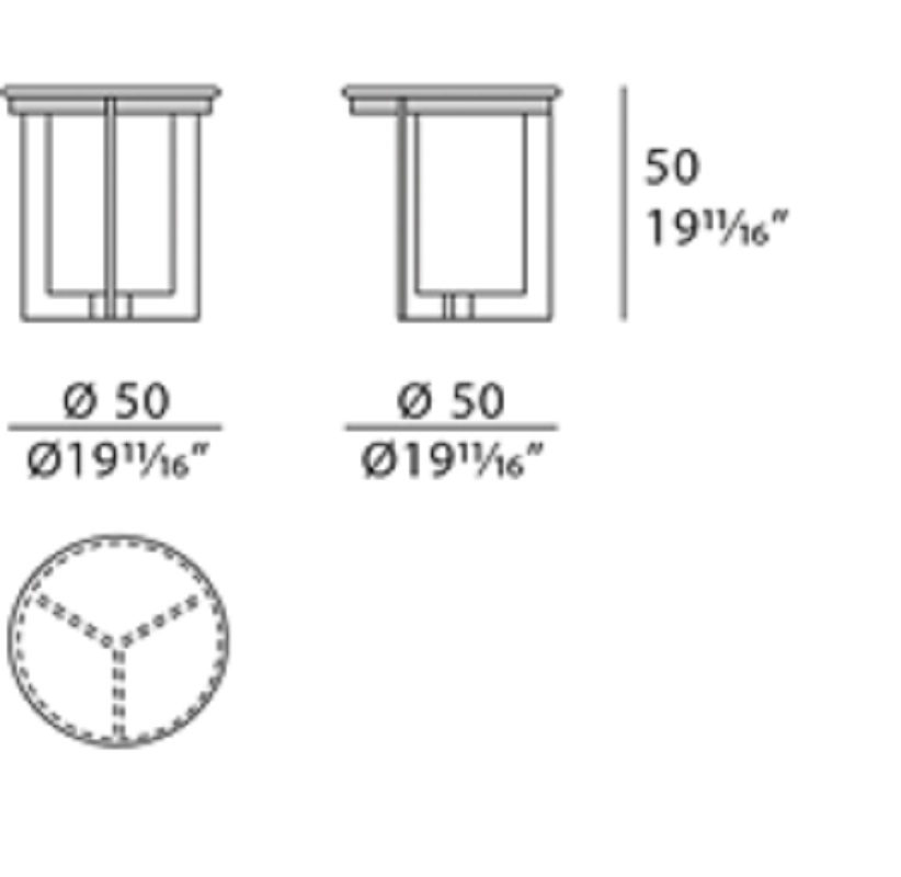 Turri Spa Журнальный столик Joel Side Table от Turri Spa