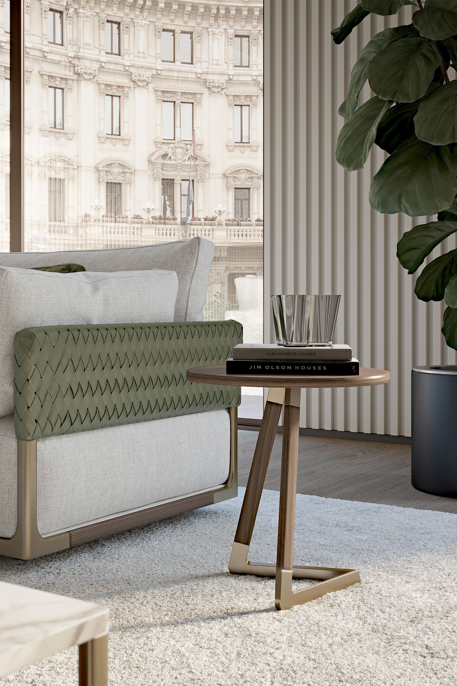 Turri Spa Журнальный столик Drum Side Table от Turri Spa — в интерьере