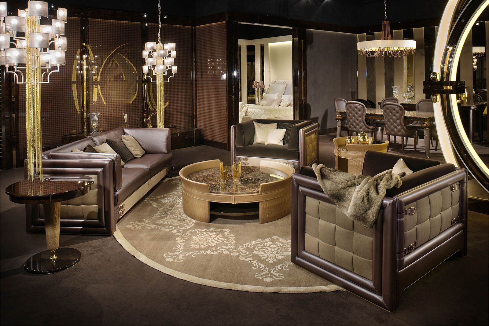 Turri Spa Журнальный столик Numero Tre Round от Turri Spa — в интерьере