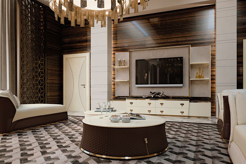 Turri Spa Мебель под ТВ Vogue от Turri Spa — в интерьере