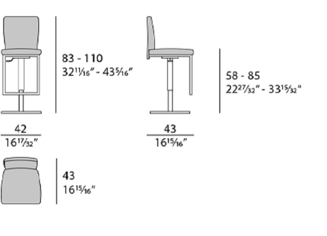 Turri Spa Барный стул Genesis Stool от Turri Spa