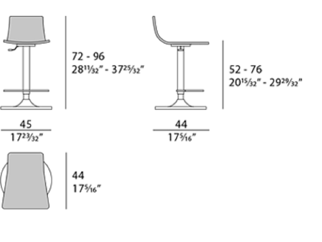 Turri Spa Барный стул Genesis Stool от Turri Spa