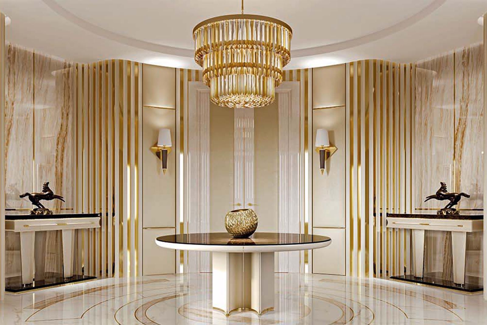 Turri Spa Стол Noir Round Table от Turri Spa — в интерьере