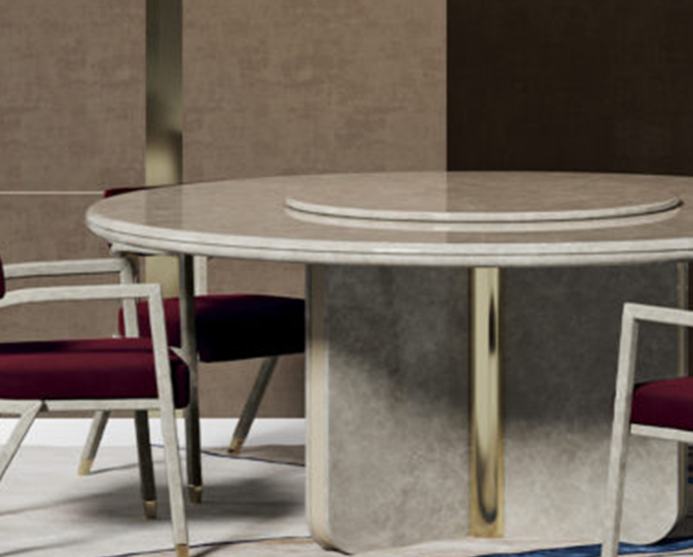 Turri Spa Стол Madison Round Table от Turri Spa — в интерьере