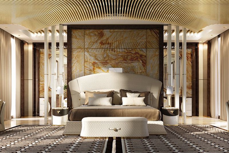 Turri Spa Банкетка Vogue от Turri Spa — в интерьере