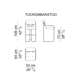 i 4 Mariani Барный стул Tucroma от i 4 Mariani