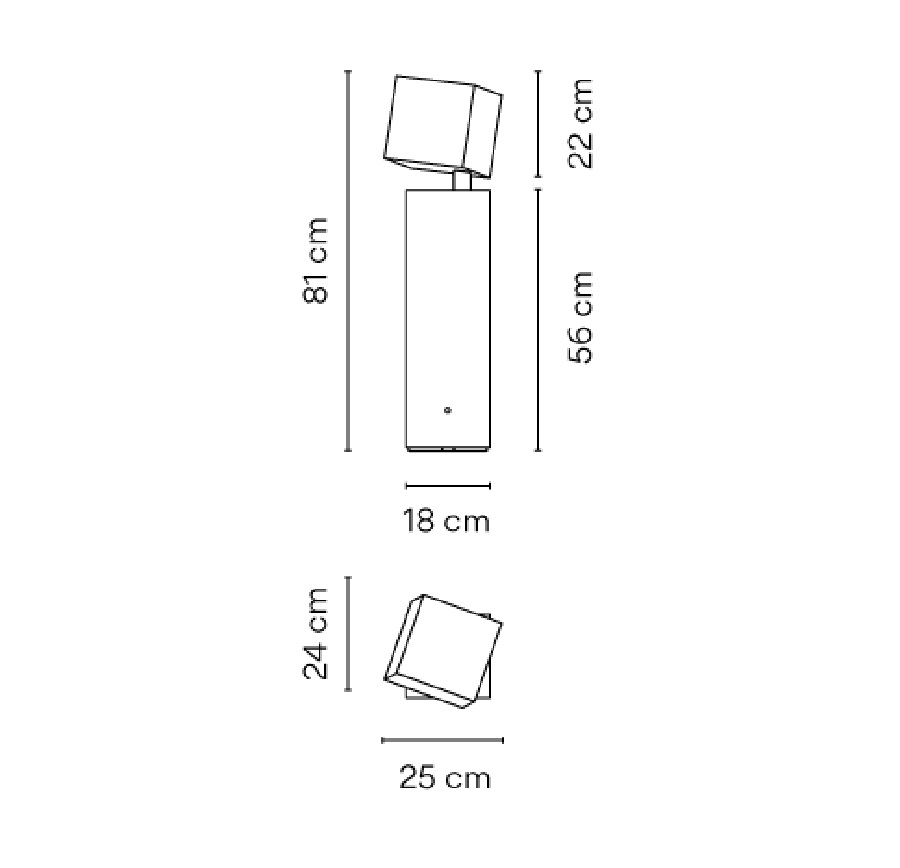 Vibia Садово-парковый светильник Break Floor/ Table от Vibia