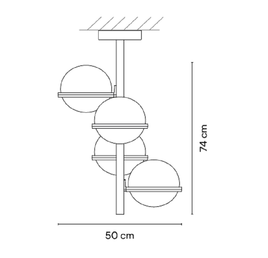 Vibia Потолочный светильник Palma от Vibia
