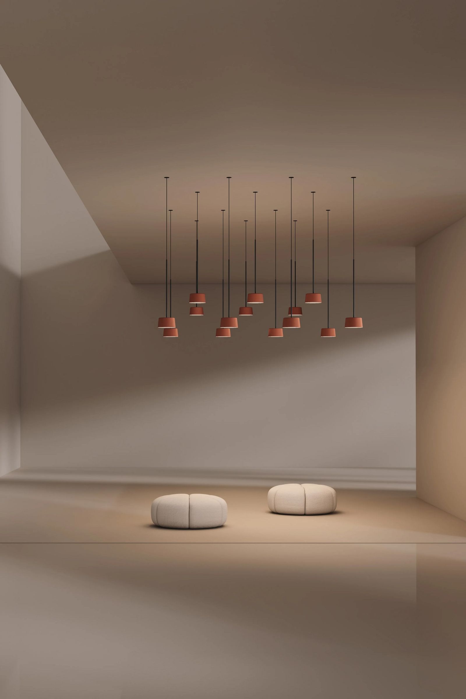 Vibia Подвесной светильник Tube Free от Vibia — в интерьере