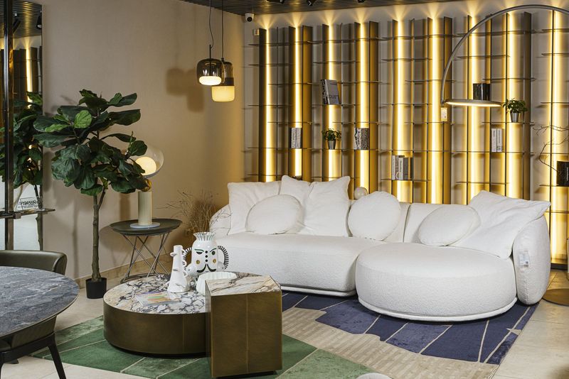 Meridiani Двухмодульный диван Rene от Meridiani — в интерьере