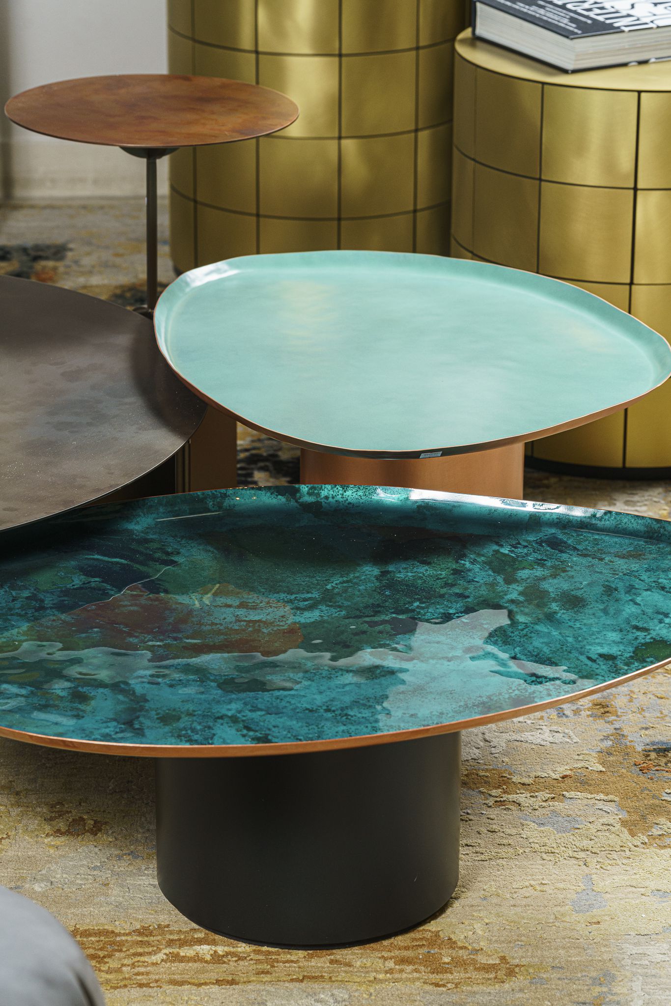 De Castelli Журнальный столик Ocean De Nuance Copper Drops от De Castelli — в интерьере