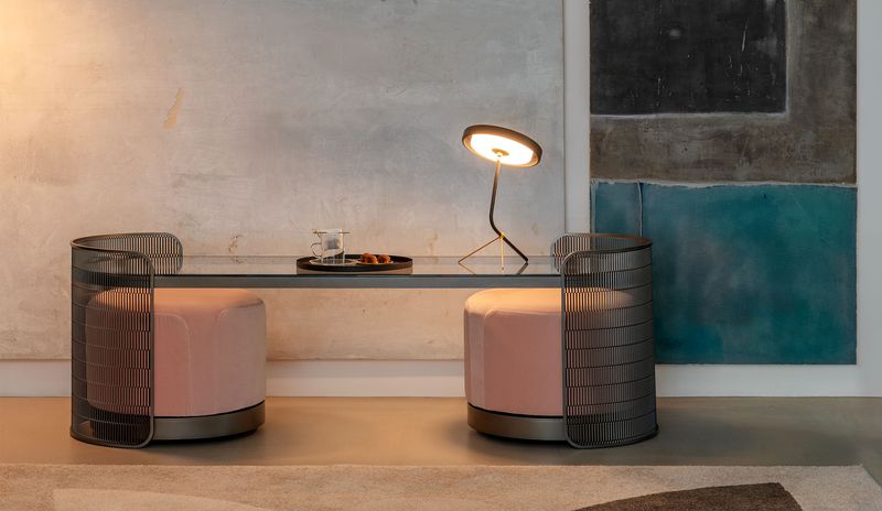 Flou Консоль Chiaro Di Luna Anodic bronze от Flou — в интерьере