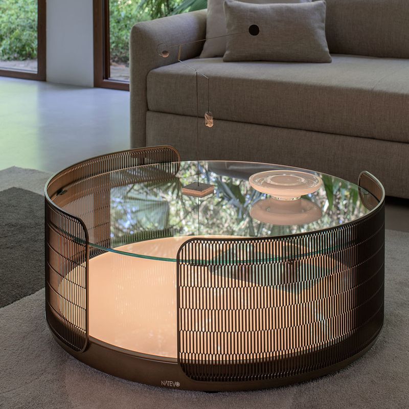 Flou Журнальный столик Chiaro Di Luna Anodic bronze 93 от Flou — в интерьере