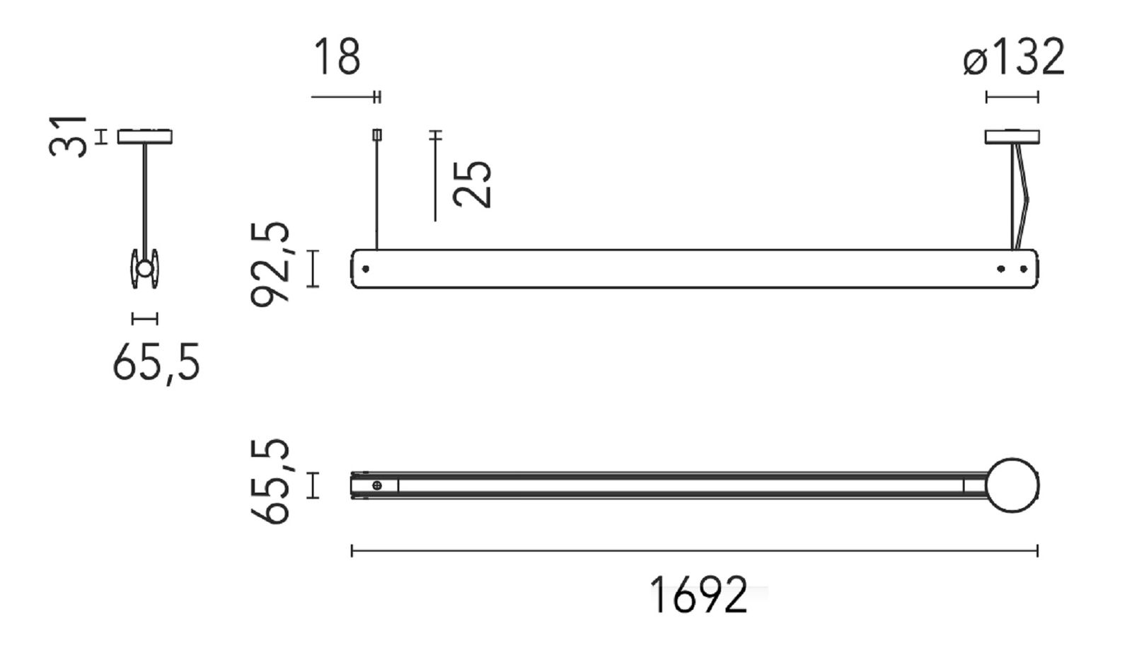 Flos Подвесной светильник Seki-Han Suspension от Flos