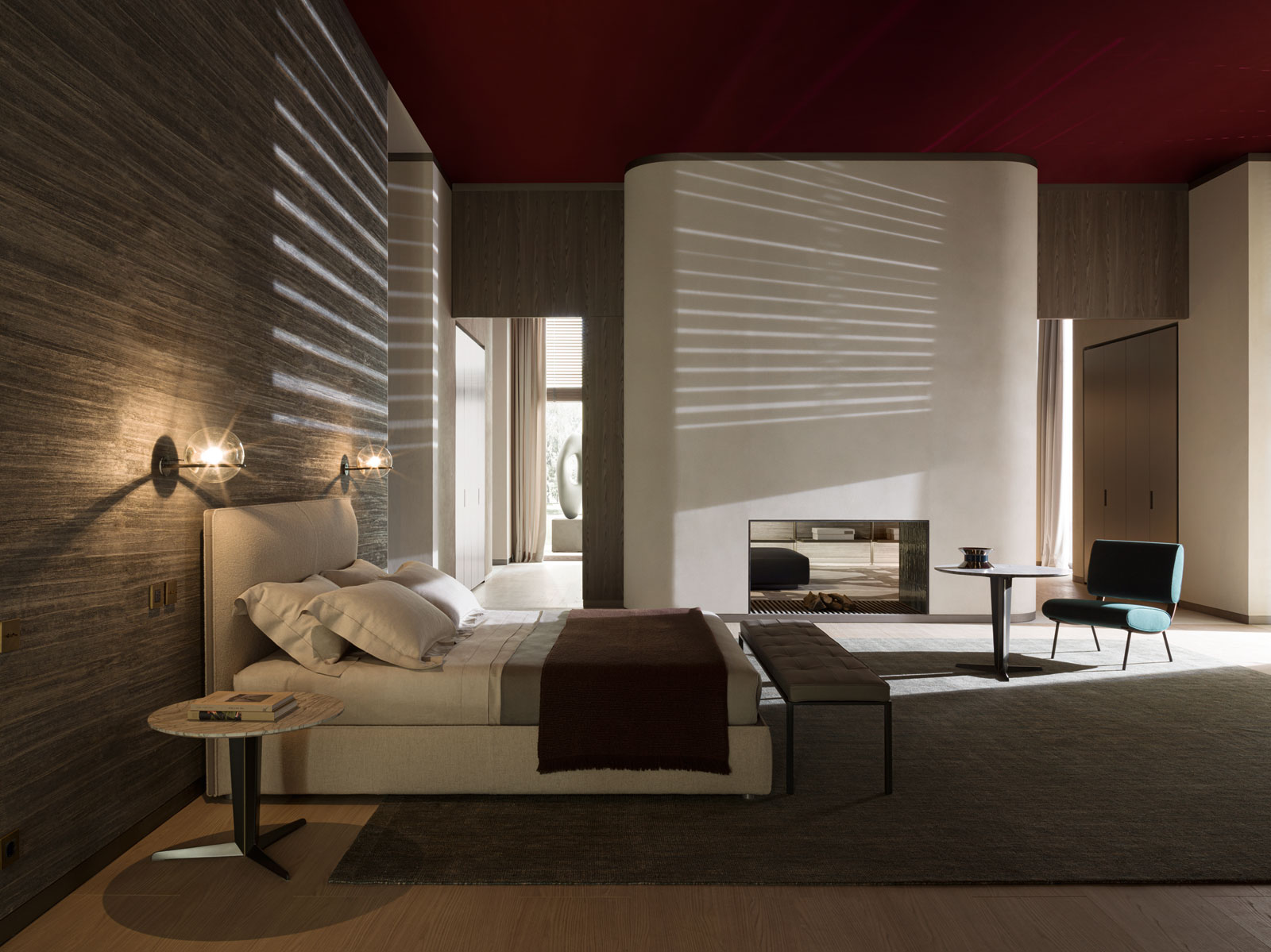 Molteni&C Кровать 160*200 Ribbon Safire от Molteni & C — в интерьере