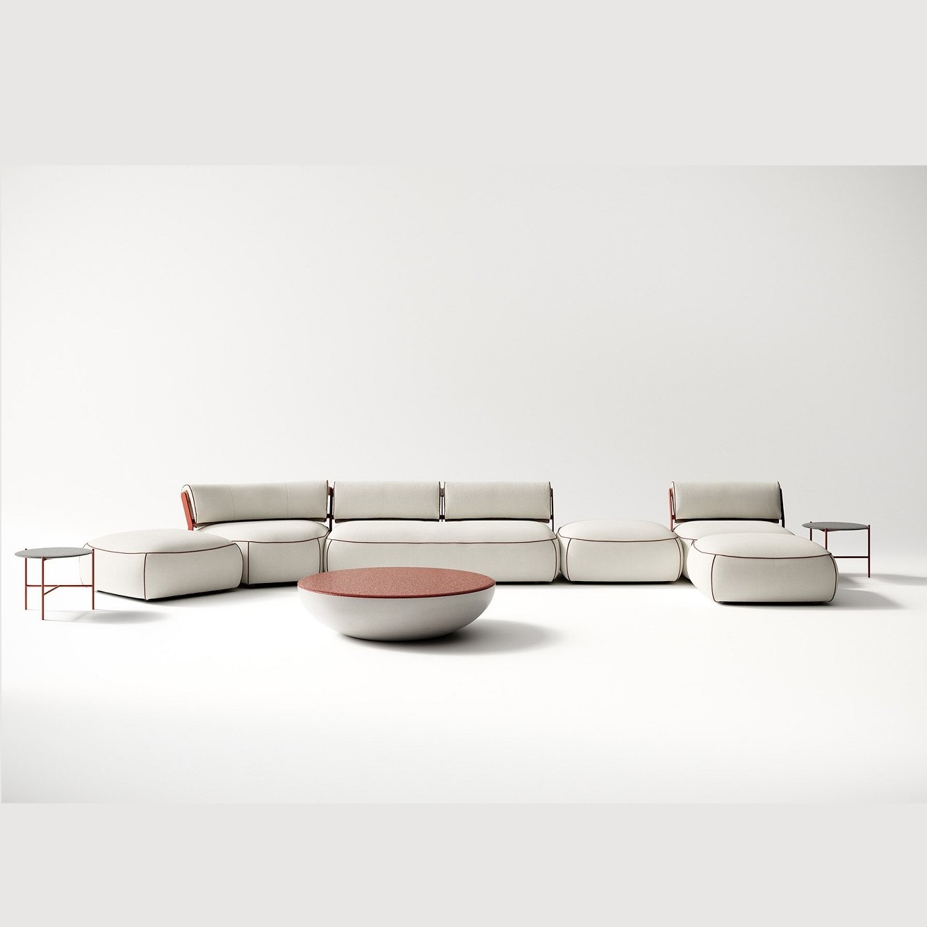 Meridiani Уличный диван Vincent от Meridiani — в интерьере