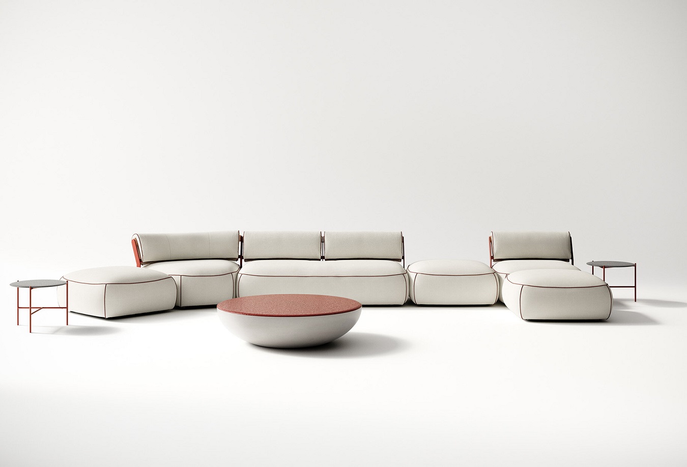 Meridiani Уличный диван Vincent от Meridiani — в интерьере