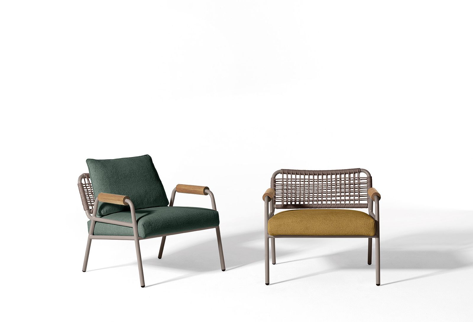 Meridiani Уличный диван Zoe Wood от Meridiani