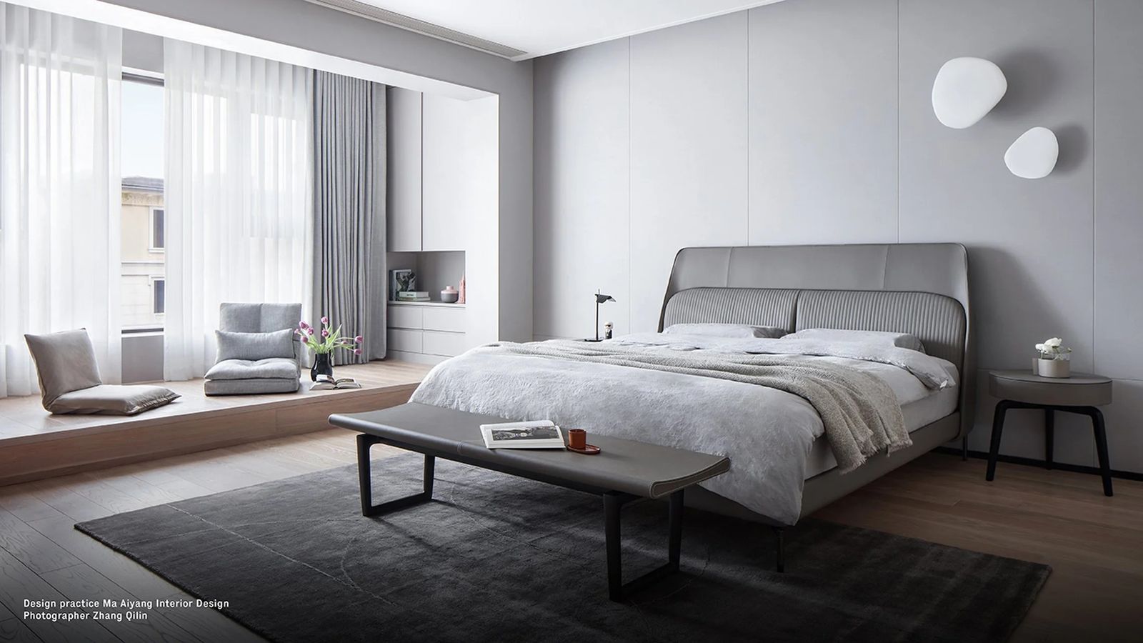 Poltrona Frau Кровать Coupe SC Chiffon/Kalahari Grey от Poltrona Frau — в интерьере