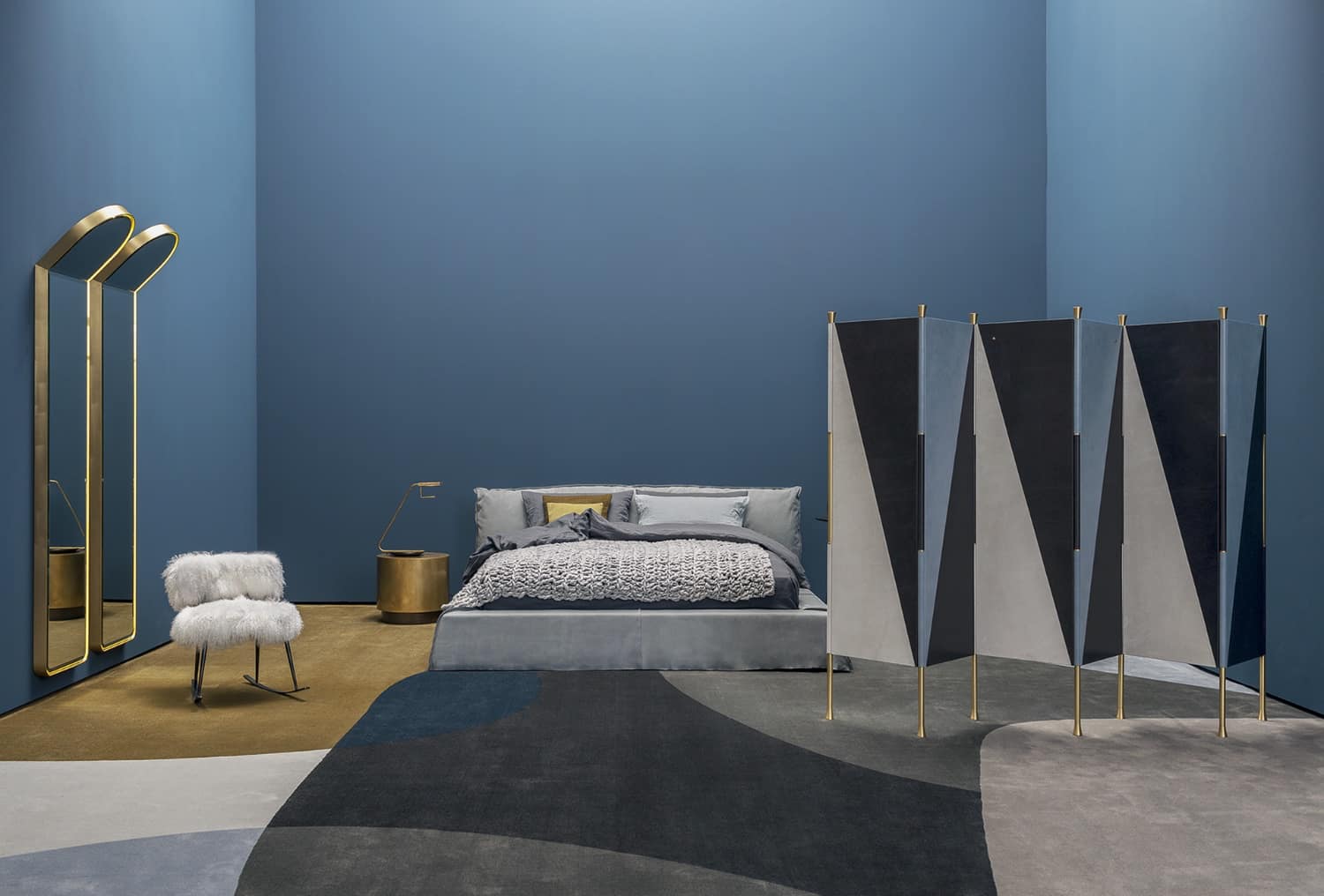 Baxter Кровать Paris Slim 180 Kashmir Ciment от Baxter — в интерьере