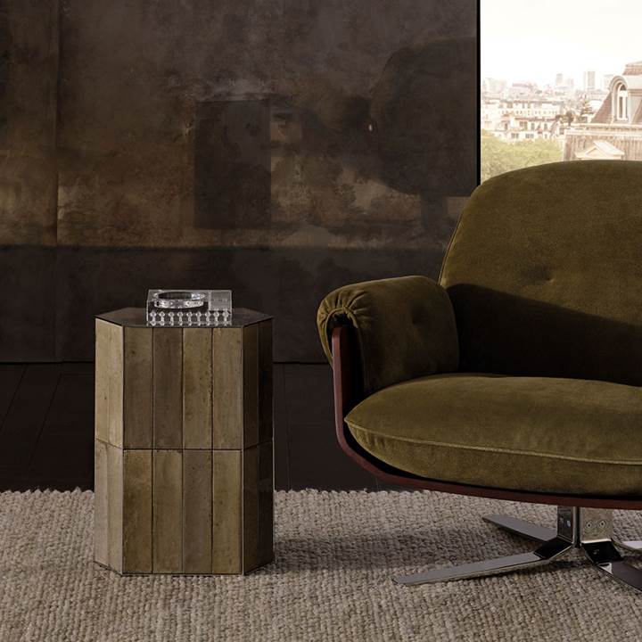 Minotti Журнальный столик Andree Mastice putty от Minotti — в интерьере