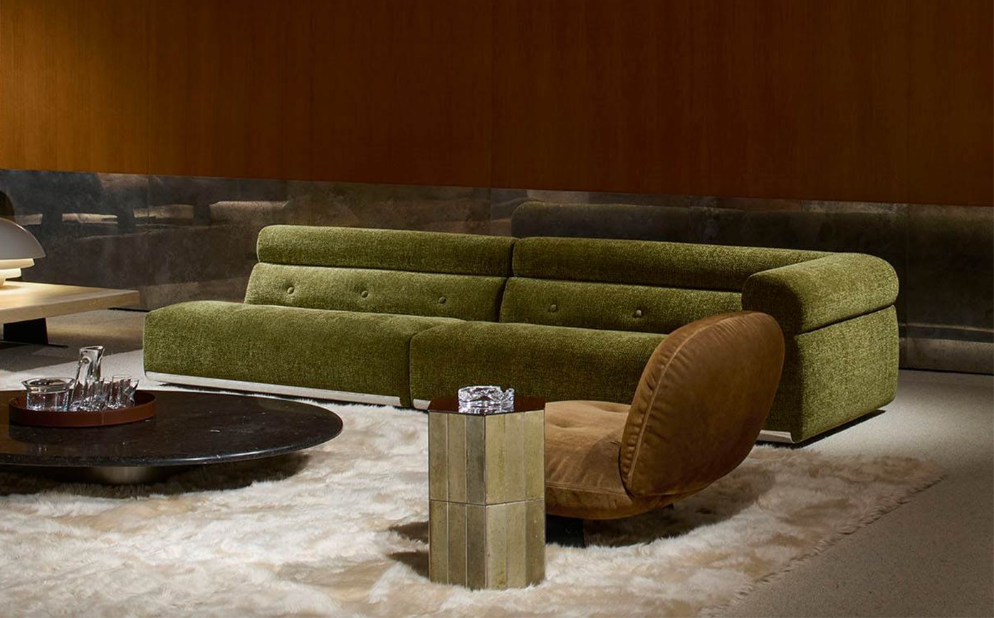 Minotti Журнальный столик Andree Mastice putty от Minotti — в интерьере