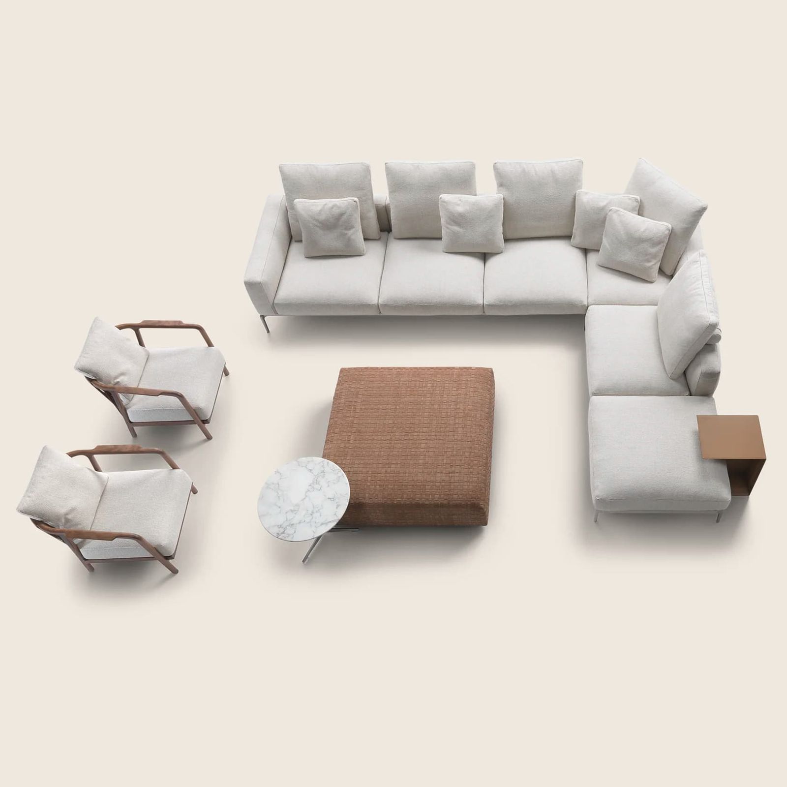 Flexform Модульный диван Romeo от Flexform — в интерьере