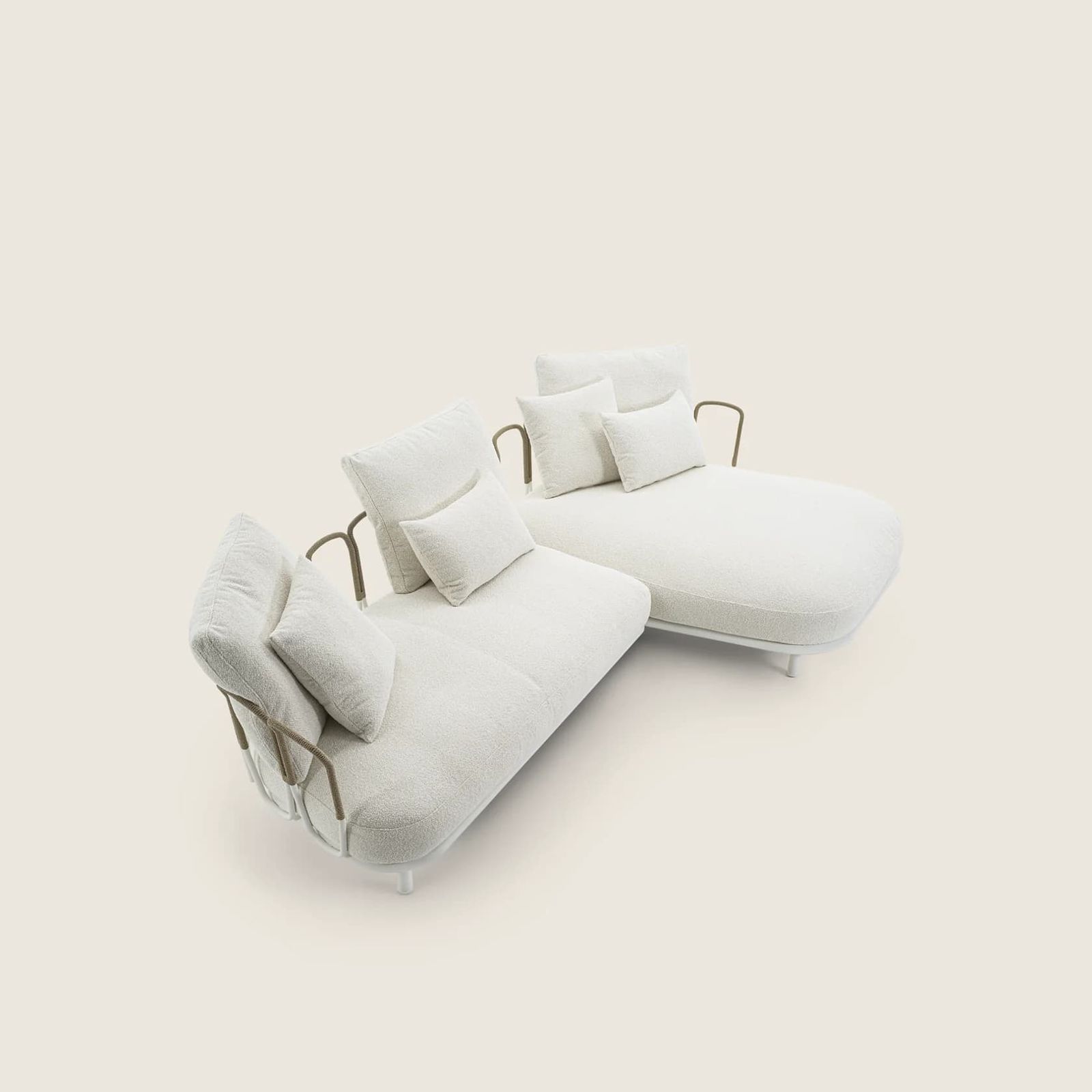Flexform Уличный угловой диван Margheri от Flexform — в интерьере