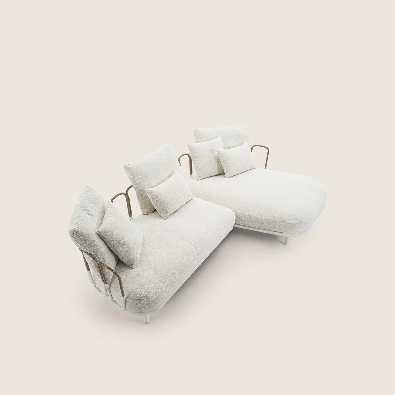 Flexform Уличный угловой диван Margheri от Flexform — в интерьере