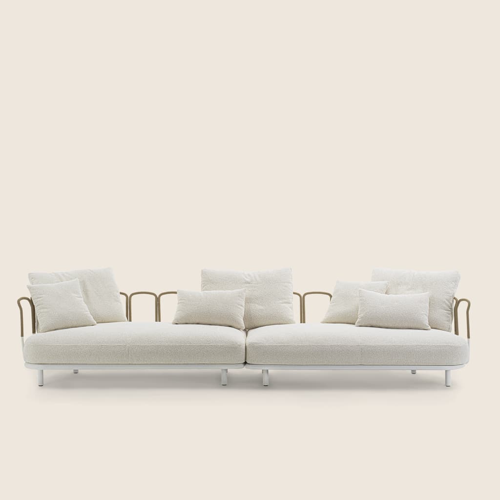 Flexform Уличный угловой диван Margheri от Flexform — в интерьере