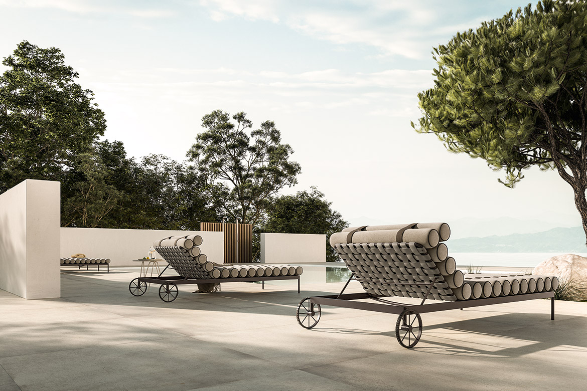 Pianca Уличный шезлонг Levante от Pianca — в интерьере
