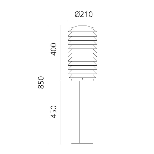 Artemide Уличный светильник Slicing от Artemide