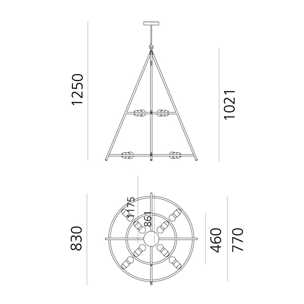 Artemide Подвесной светильник El Poris от Artemide