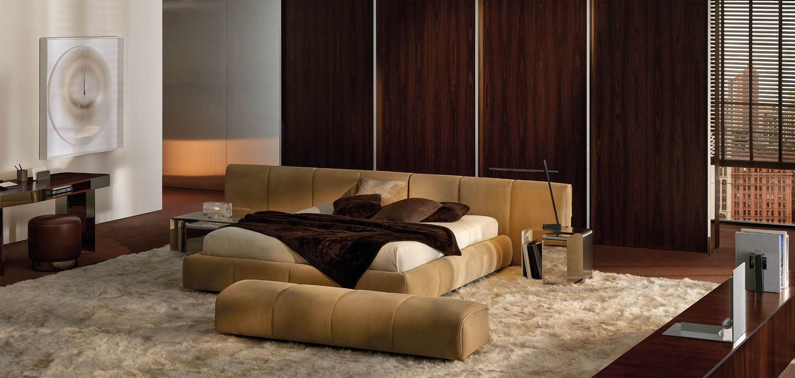 Minotti Кровать Ruffle от Minotti — в интерьере