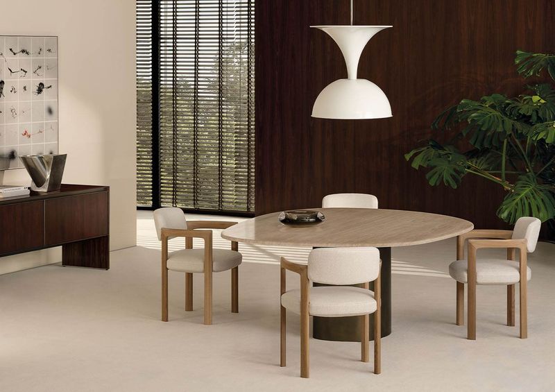 Minotti Стол Bezier "Dining" Table от Minotti — в интерьере