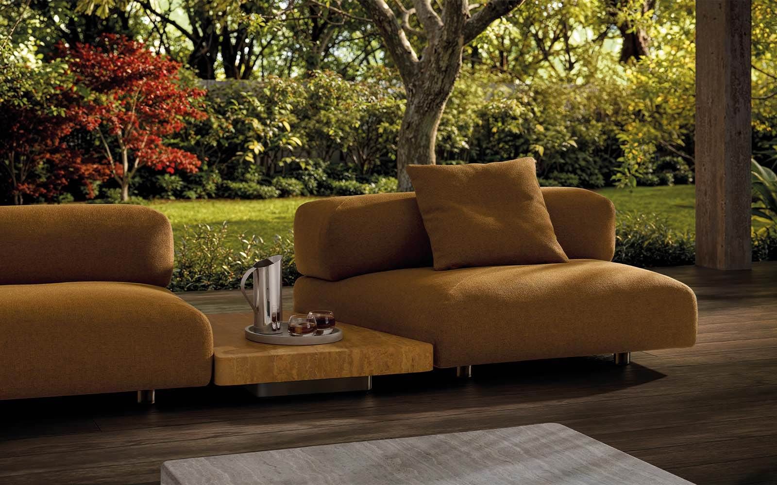 Minotti Уличный диван Orion "Outdoor" от Minotti — в интерьере