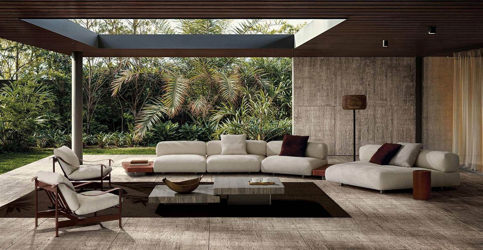 Minotti Уличный диван Orion "Outdoor" от Minotti — в интерьере