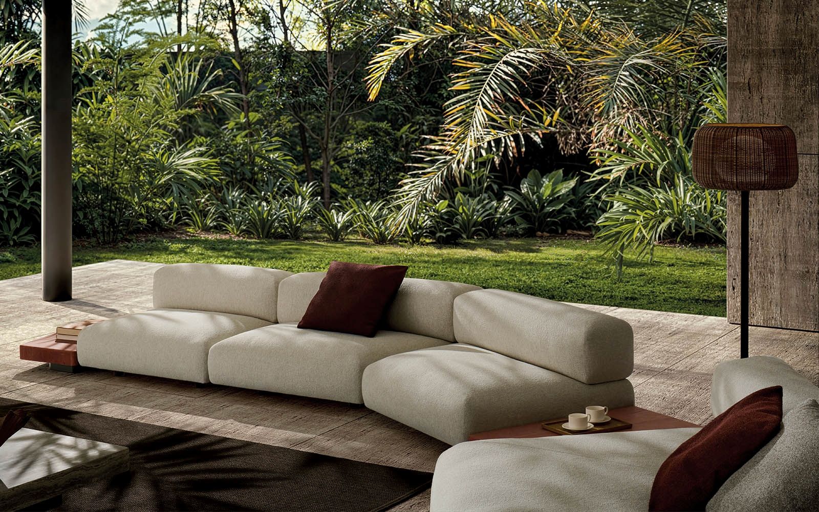 Minotti Уличный диван Orion "Outdoor" от Minotti — в интерьере