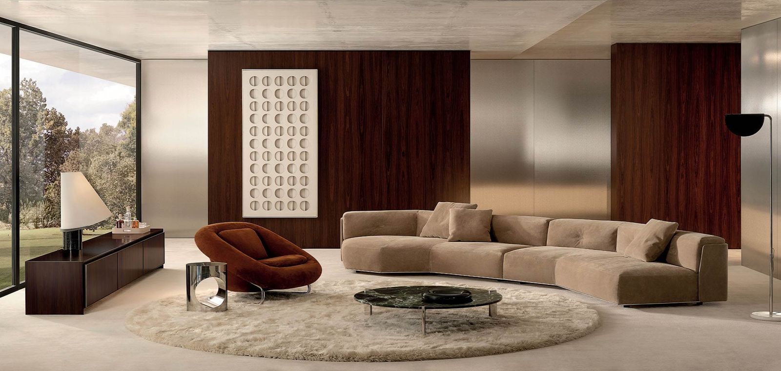Minotti Диван Softcase от Minotti — в интерьере