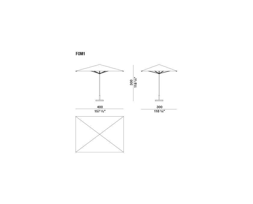 Molteni&C Уличный зонт Fronda от Molteni & C