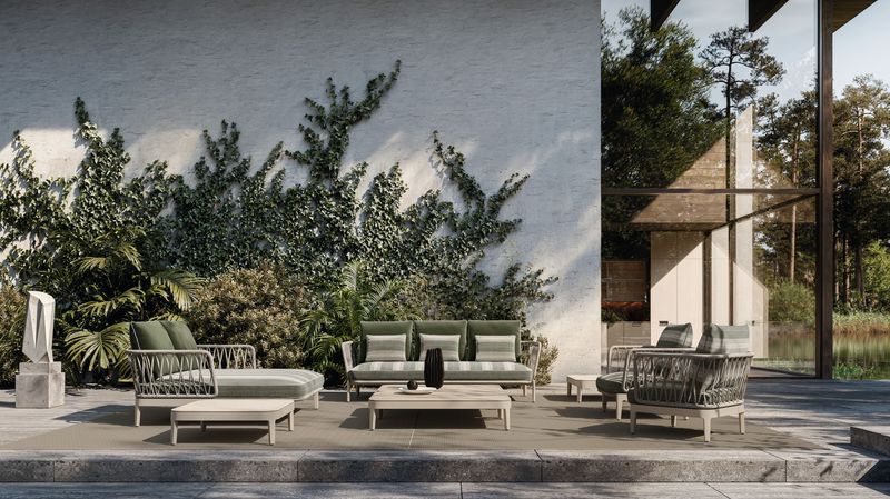 Molteni&C Уличный диван Chelsea от Molteni & C — в интерьере