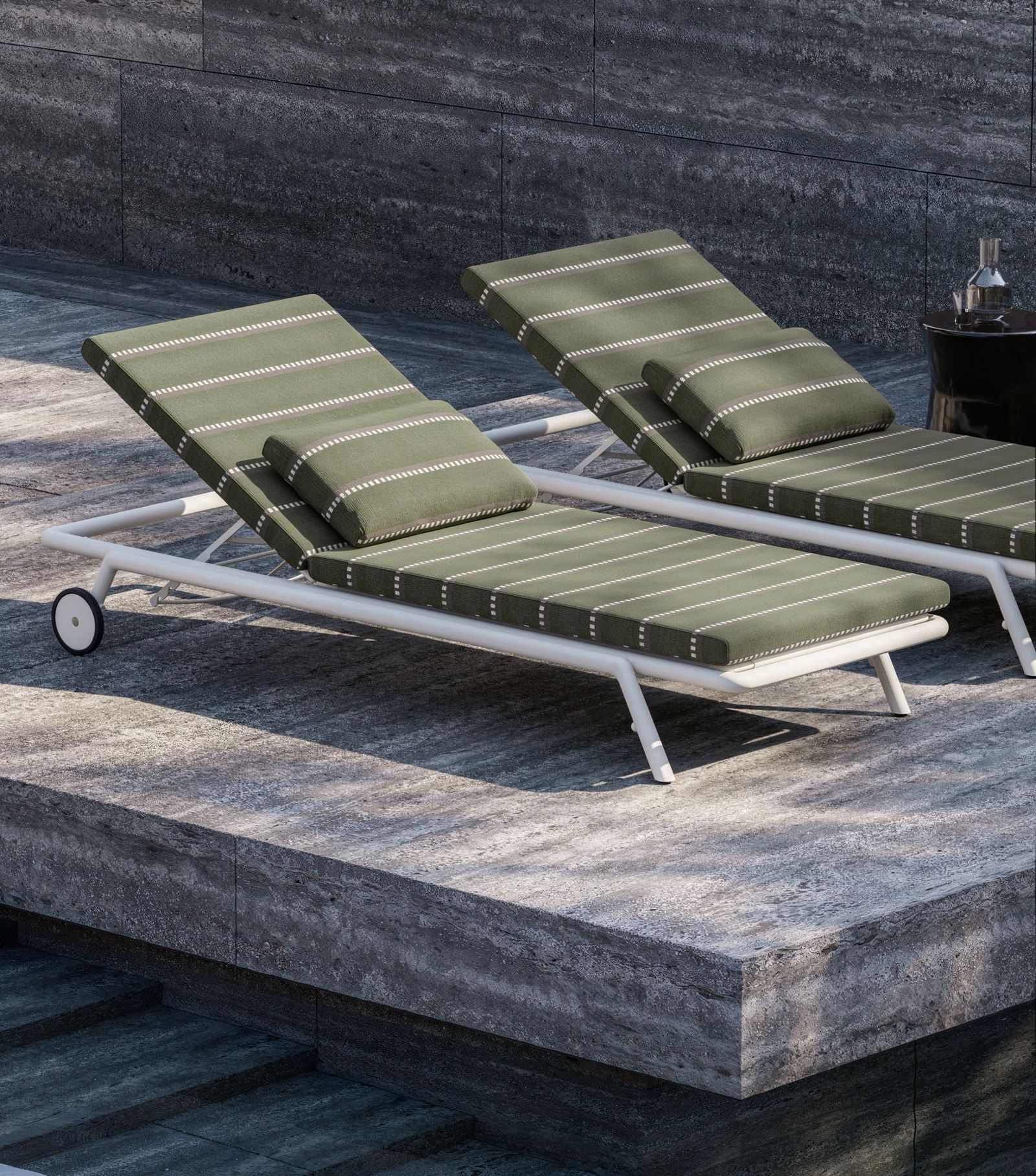 Molteni&C Уличный шезлонг Soleva от Molteni & C — в интерьере