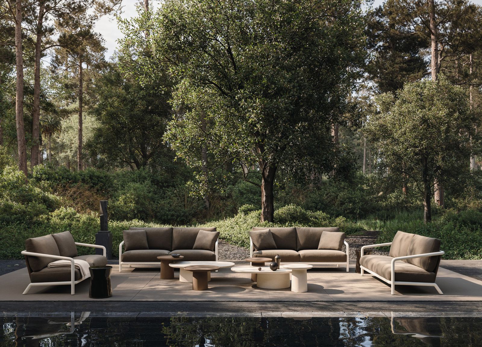 Molteni&C Уличный диван Soleva от Molteni & C — в интерьере
