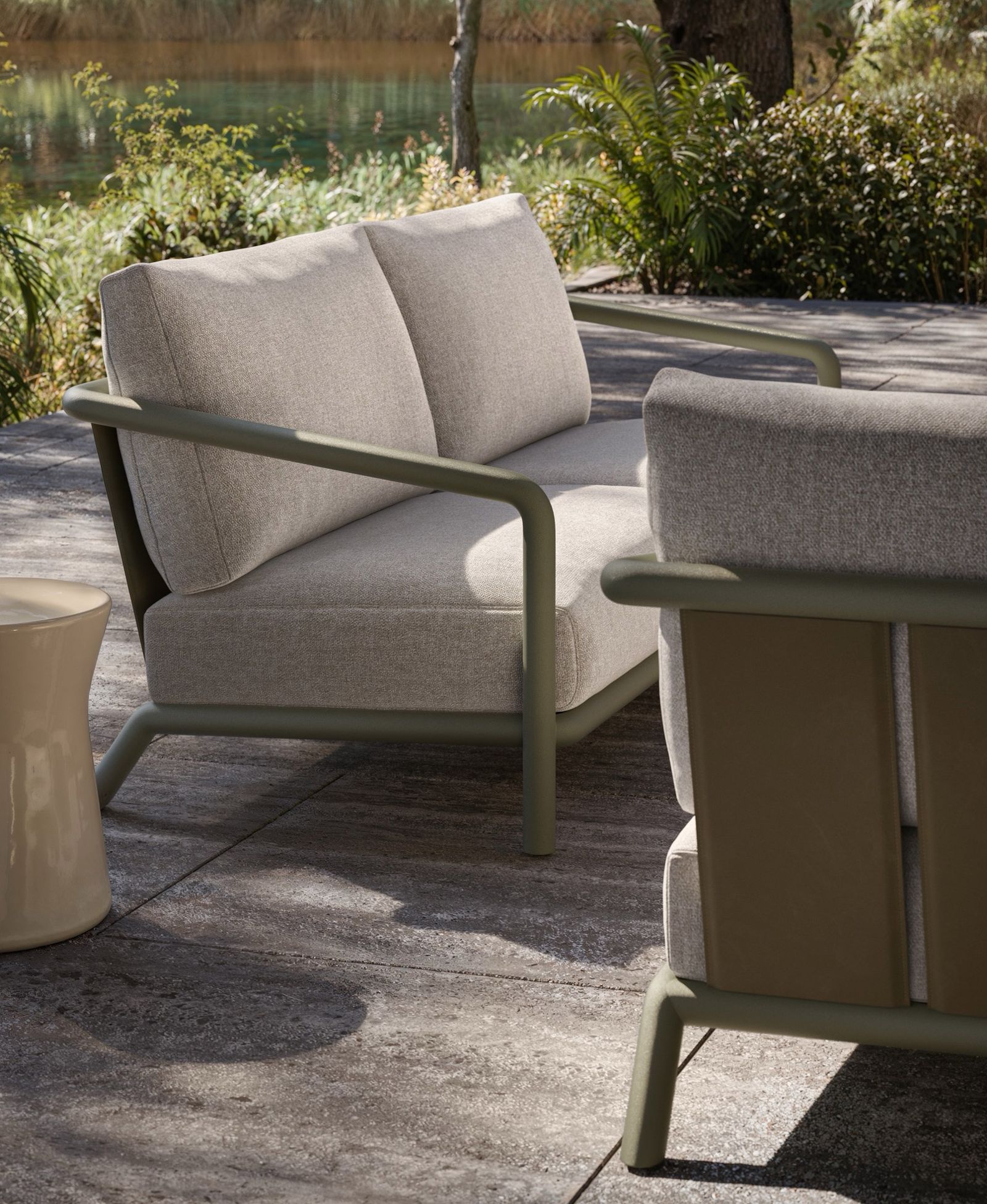 Molteni&C Уличный диван Soleva от Molteni & C — в интерьере
