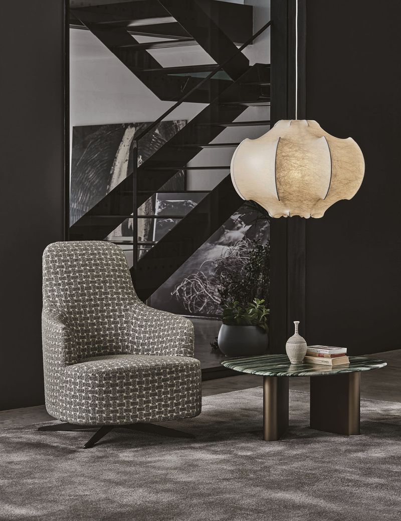 Porada Кресло Copine Bergere Girevole от Porada — в интерьере